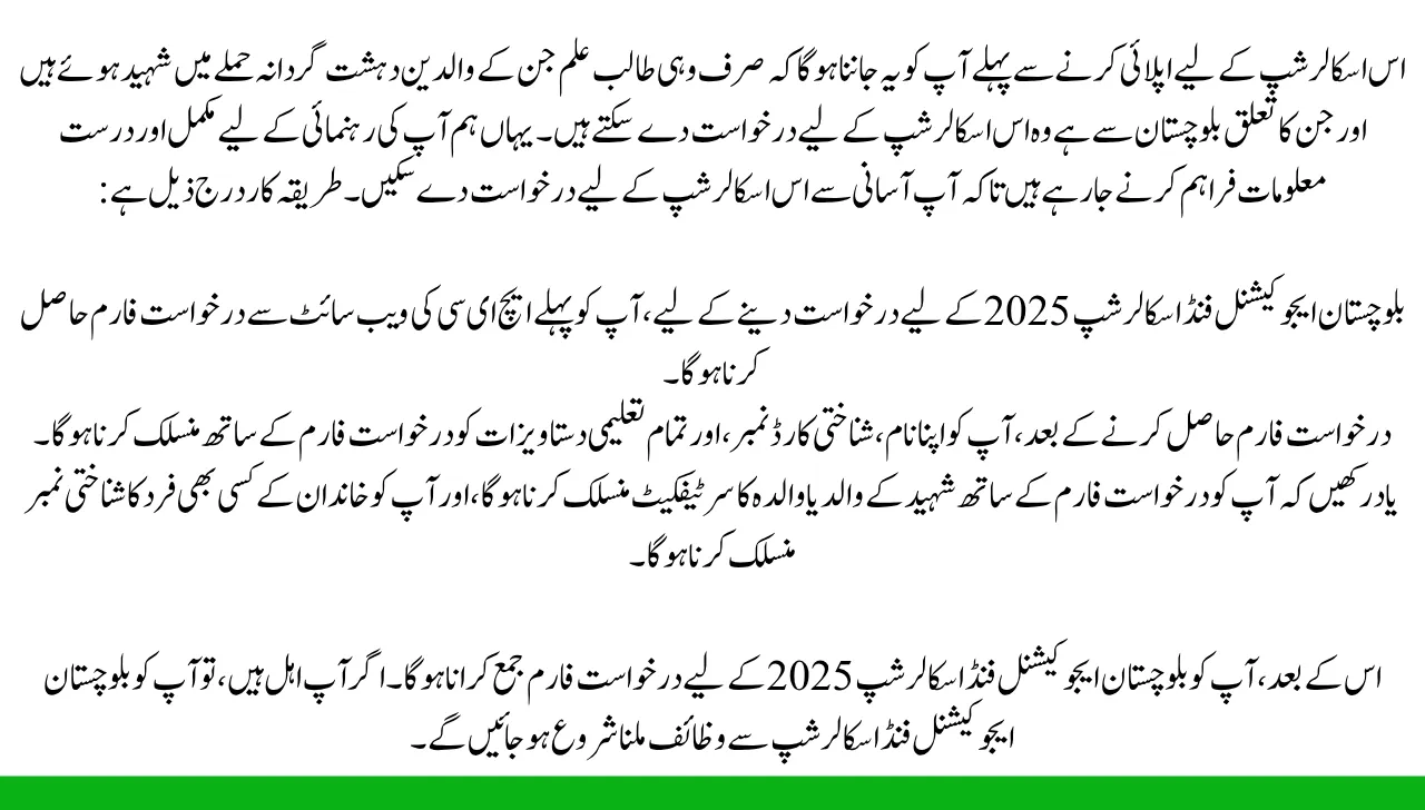 How to Apply For BEEF Announces Scholarship 2025 for Children of Shuhda